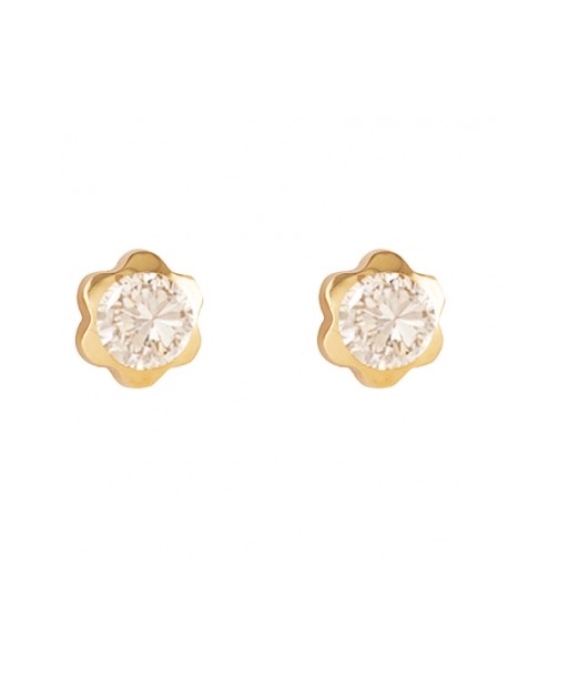 Pendientes ELES 61A-1033-6MM Pendientes niña & bebe de oro, ORO