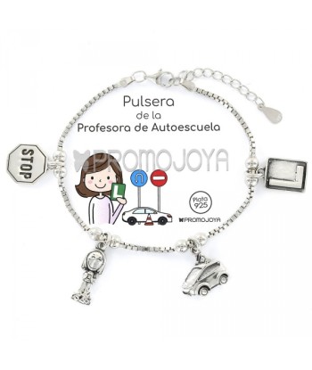 Pulsera Plata 1ª Ley 9108151 profesión profesora de autoescuela