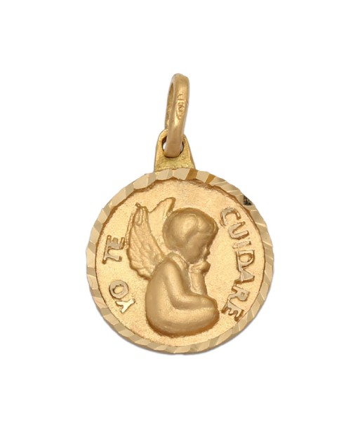 Medalla Ángel de la guarda en oro 18 quilates (18K- 750mm)M-977