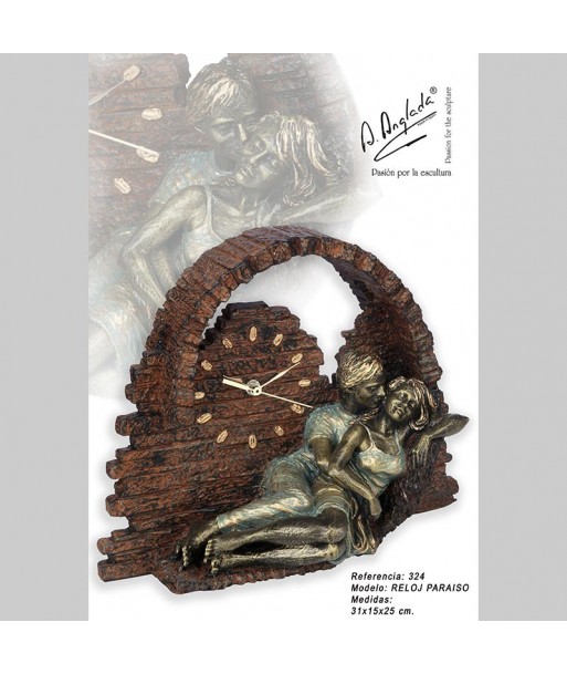 Escultura-Reloj Anglada Ref 324 Paraiso Esculturas & Figuras