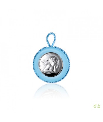 Medalla cuna BB-4MB-VL1727 (7cm) azul Bautizo & Bebé, REGALOS /