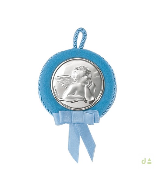Medalla cuna BB-4MB-VL1728 (10 cm) azul Bautizo & Bebé, REGALOS