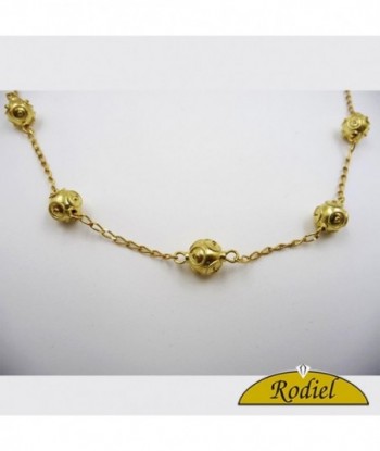 Gargantilla oro 18K filigrana 000400029 (7 bolas grandes) Joyas