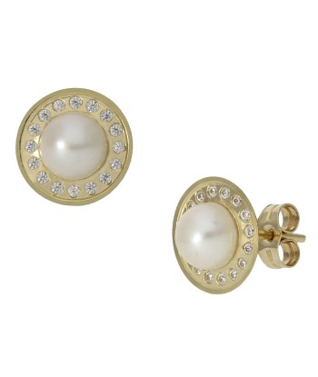 Pendientes perla - oro 18...
