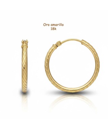 Pendientes Aro de oro 18...