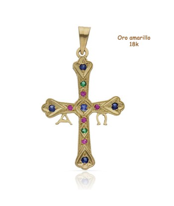 Cruz oro 18 quilates (18K-...