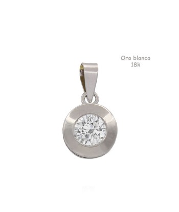 Colgante chatón oro blanco...