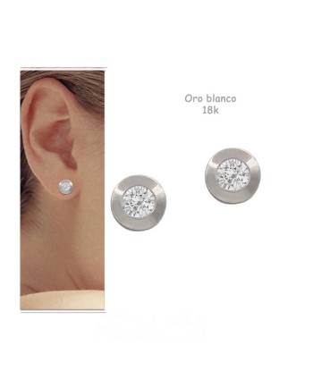 Pendientes oro blanco 18...