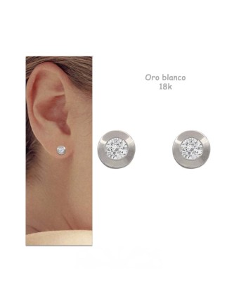 Pendientes oro blanco 18...