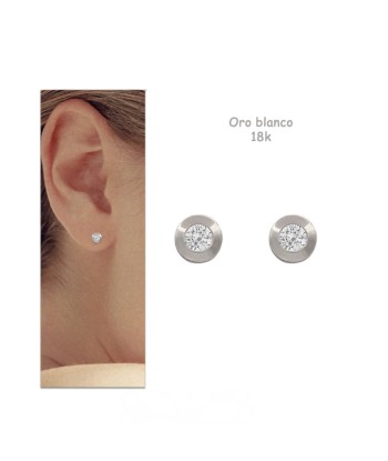 Pendientes oro blanco 18...