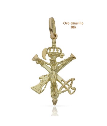 Cruz oro 18 quilates (18K-...