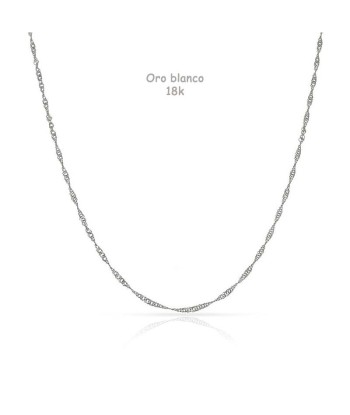 Cadena oro blanco 18...