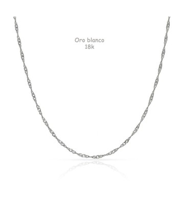 Cadena oro blanco 18...