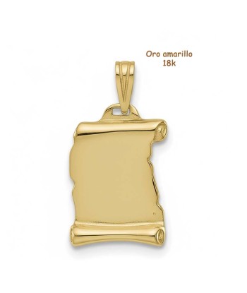 Colgante placa oro 18k...