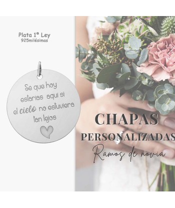 Colgante chapa Plata 1ª ley...