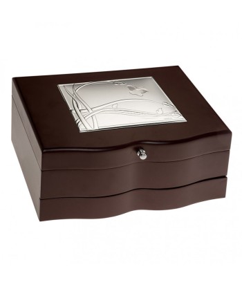 Caja joyero con aplique de...