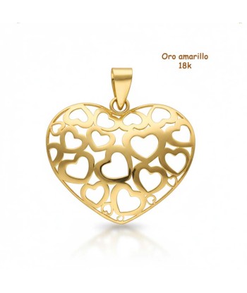 Colgante corazón en oro 18...