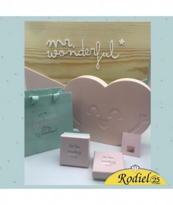 Pendientes Mr Wonderful WJ10203 Smile Always Joyas acero señora