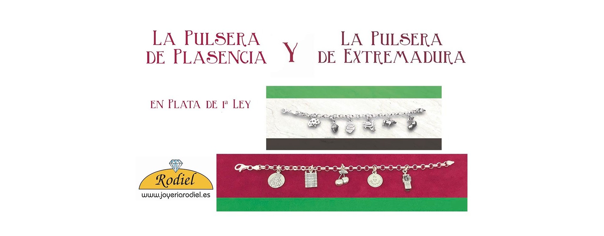 Las pulseras de Plasencia y Extremadura en Plata de 1ª Ley