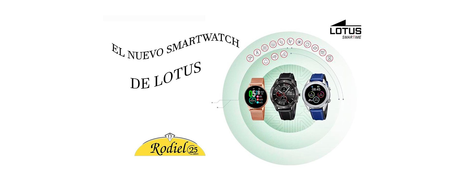 Tenemos el reloj inteligente, Lotus Smartwatch en Joyería Rodiel