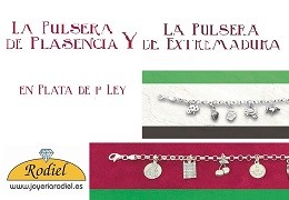 Las pulseras de Plasencia y Extremadura en Plata de 1ª Ley